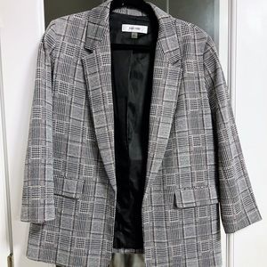 jones new york plaid blazer